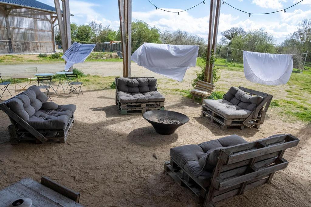 La Ferme Du Golf, Gite Atypique Et Artistique Lancieux Ngoại thất bức ảnh